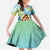 Personalised Fiji Mother's Day Kid Short Sleeve Dress I Love You Mom