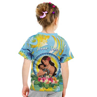 Personalised Fiji Mother's Day Kid T Shirt I Love You Mom DT04 - Polynesian Pride