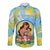 Personalised Fiji Mother's Day Long Sleeve Button Shirt I Love You Mom