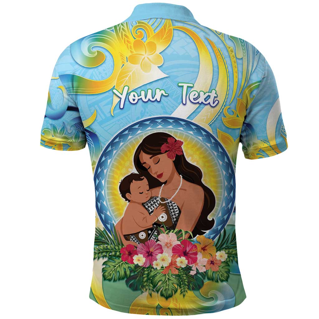 Personalised Fiji Mother's Day Polo Shirt I Love You Mom DT04 - Polynesian Pride