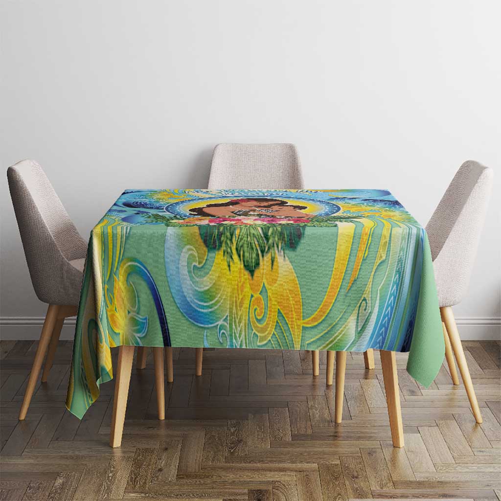 Fiji Mother's Day Tablecloth I Love You Mom DT04 - Polynesian Pride