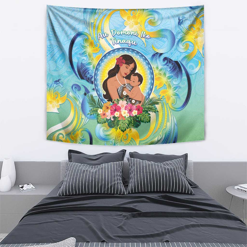 Fiji Mother's Day Tapestry I Love You Mom DT04 - Polynesian Pride