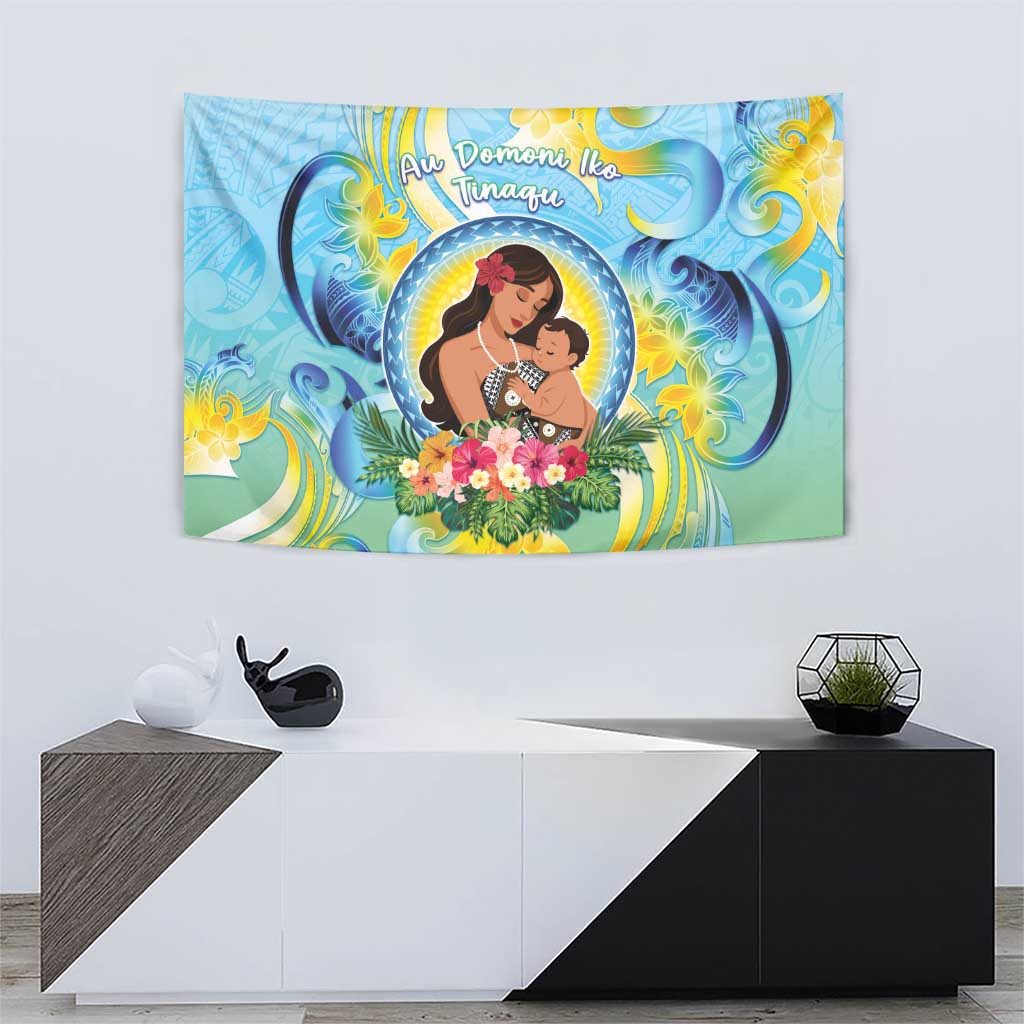 Fiji Mother's Day Tapestry I Love You Mom DT04 - Polynesian Pride