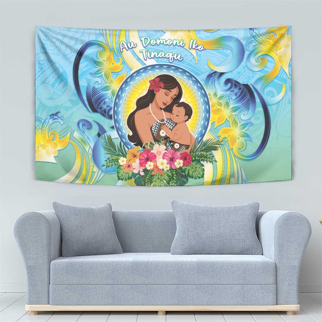 Fiji Mother's Day Tapestry I Love You Mom DT04 - Polynesian Pride