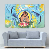 Fiji Mother's Day Tapestry I Love You Mom DT04 - Polynesian Pride