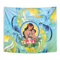 Fiji Mother's Day Tapestry I Love You Mom DT04 - Polynesian Pride