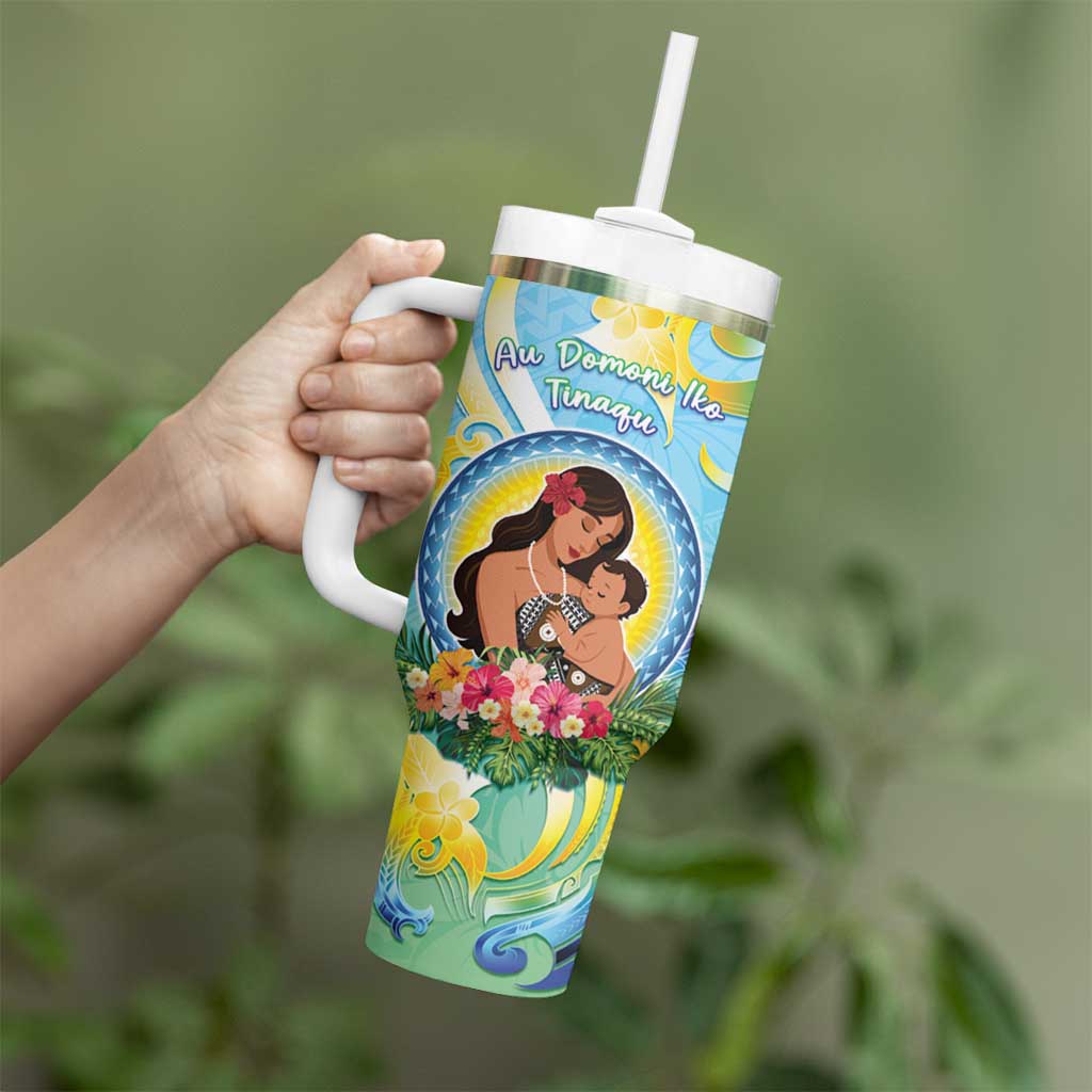 Personalised Fiji Mother's Day Tumbler With Handle I Love You Mom