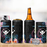 Personalised Hawaii 4 in 1 Can Cooler Tumbler Kanaka Maoli With Fish Hook