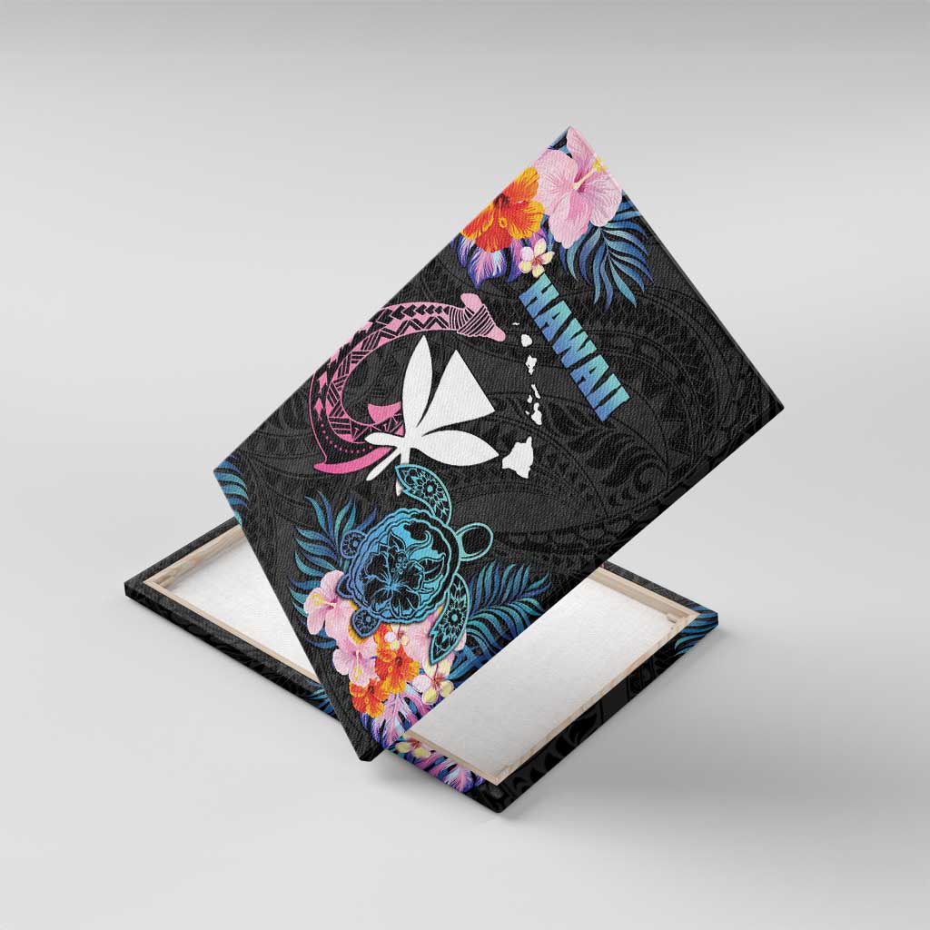 Hawaii Canvas Wall Art Kanaka Maoli With Fish Hook