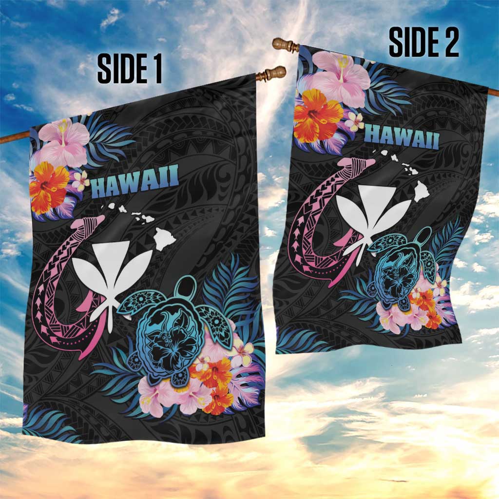 Hawaii Garden Flag Kanaka Maoli With Fish Hook