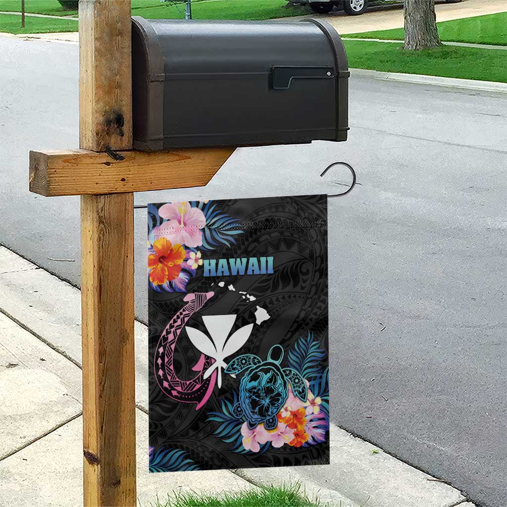 Hawaii Garden Flag Kanaka Maoli With Fish Hook