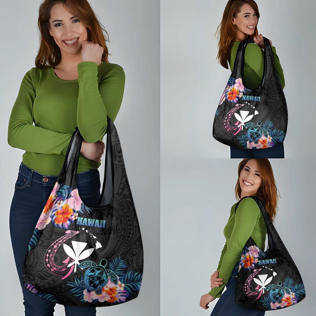 Hawaii Grocery Bag Kanaka Maoli With Fish Hook