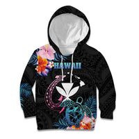 Personalised Hawaii Kid Hoodie Kanaka Maoli With Fish Hook
