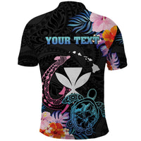 Personalised Hawaii Polo Shirt Kanaka Maoli With Fish Hook