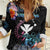 Personalised Hawaii Women Casual Shirt Kanaka Maoli With Fish Hook