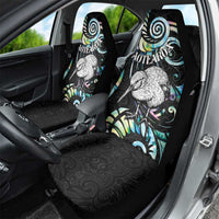 New Zealand Kiwi Bird Car Seat Cover Silver Fern Koru Paua Shell