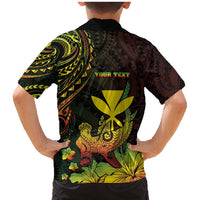 Personalised Hawaii Family Matching Mermaid Dress and Hawaiian Shirt Kanaka Maoli With Hammerhead Shark