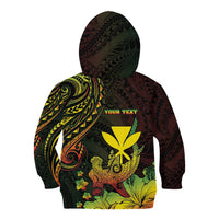 Personalised Hawaii Kid Hoodie Kanaka Maoli With Hammerhead Shark