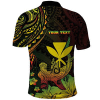 Personalised Hawaii Polo Shirt Kanaka Maoli With Hammerhead Shark