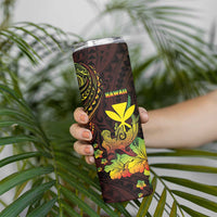 Personalised Hawaii Skinny Tumbler Kanaka Maoli With Hammerhead Shark