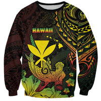 Personalised Hawaii Sweatshirt Kanaka Maoli With Hammerhead Shark