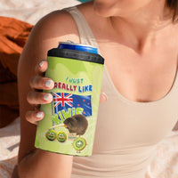 New Zealand Kiwi 4 in 1 Can Cooler Tumbler I Just Really Like Kiwis