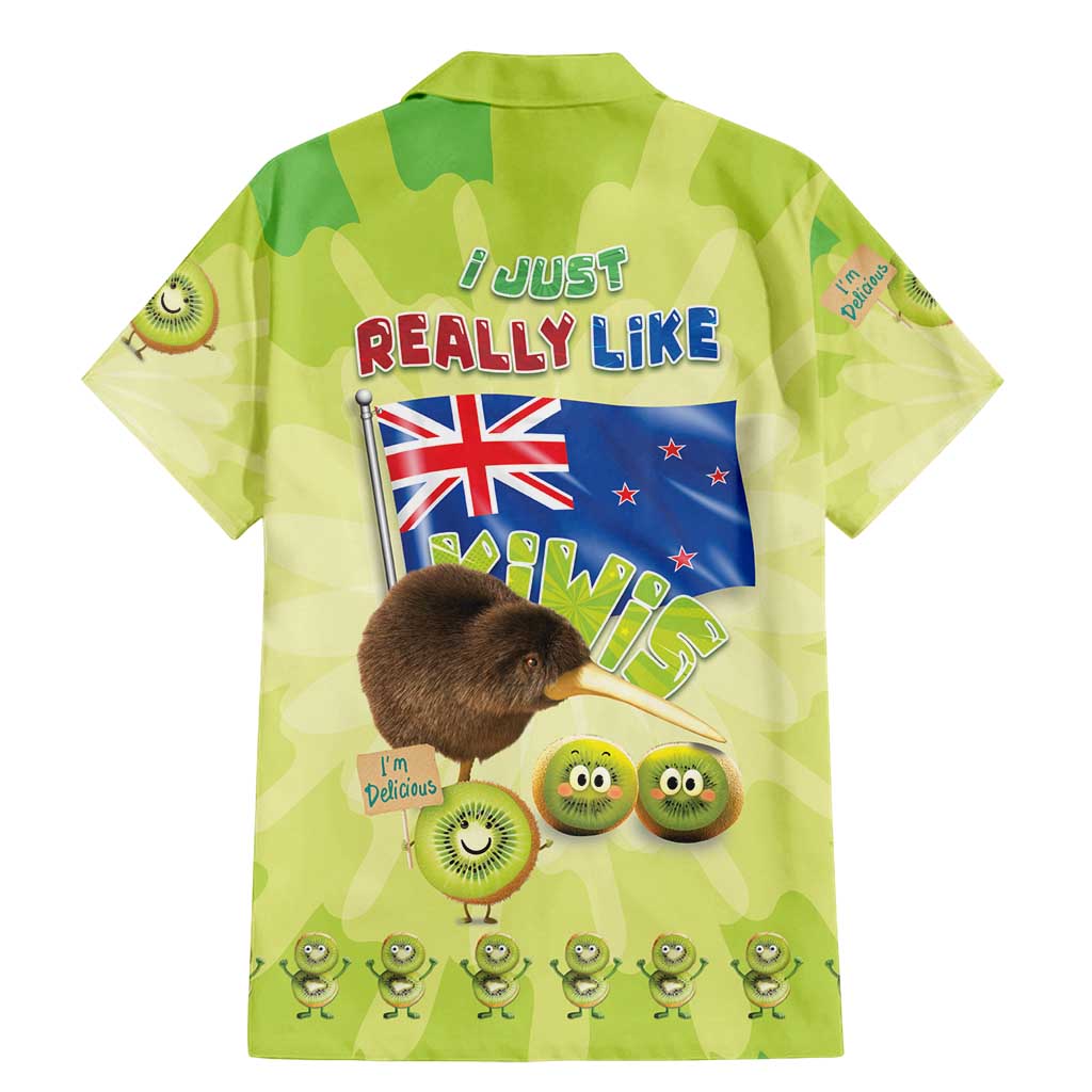 New Zealand Kiwi Family Matching Mermaid Dress and Hawaiian Shirt I Just Really Like Kiwis