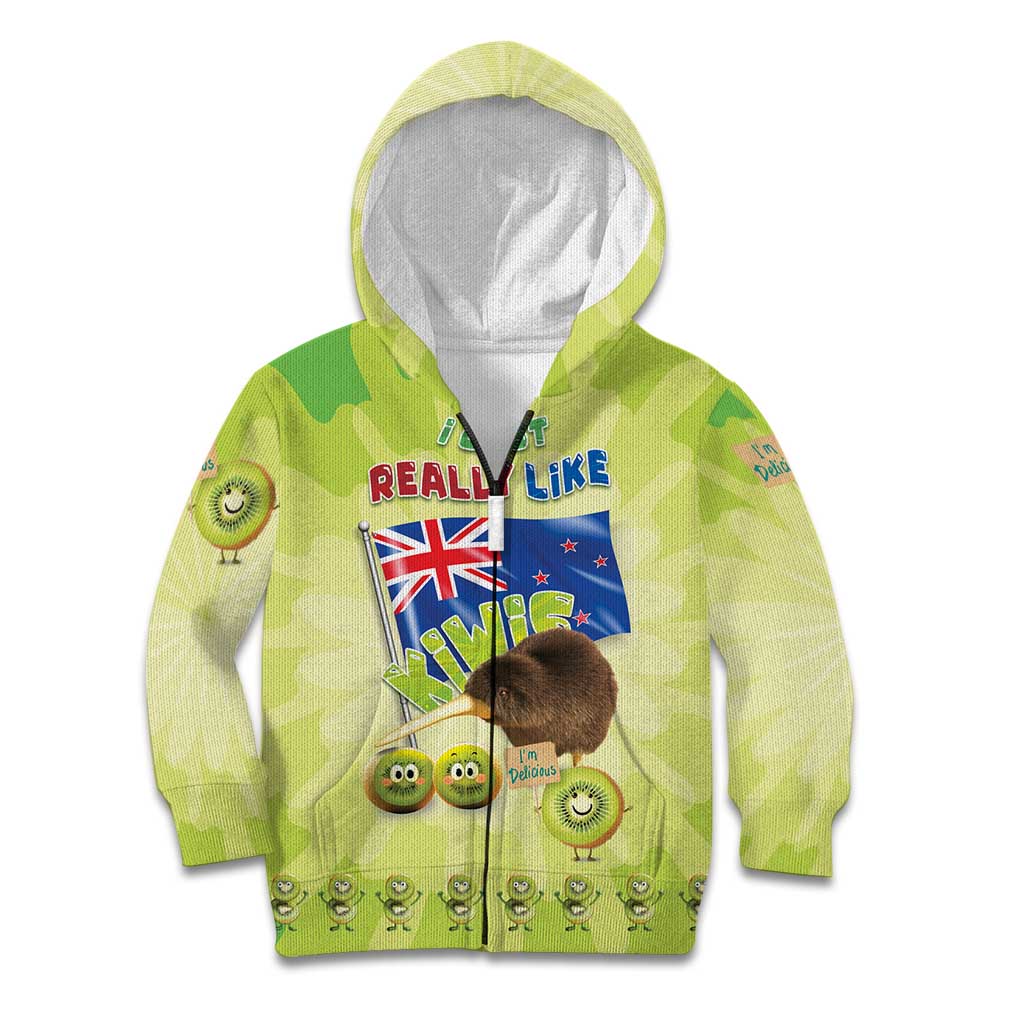 New Zealand Kiwi Kid Hoodie I Just Really Like Kiwis