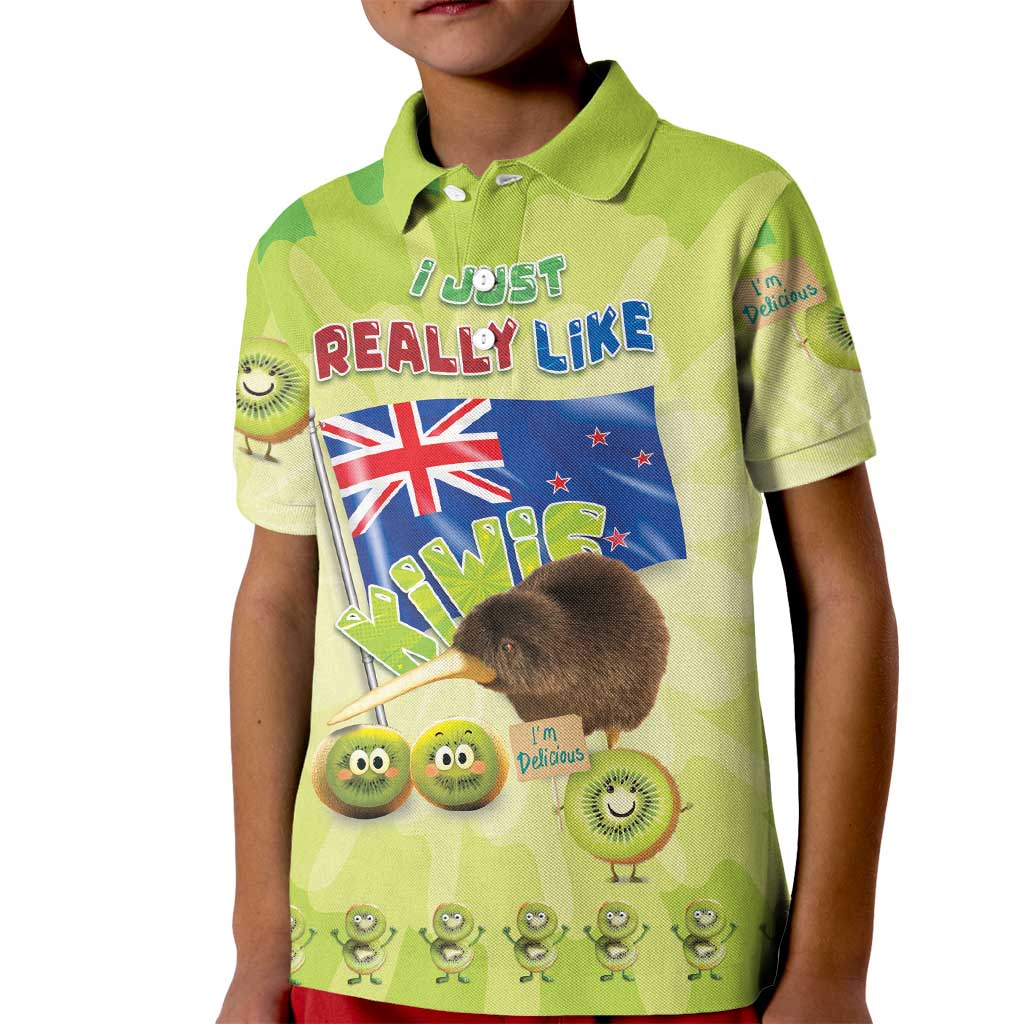 New Zealand Kiwi Kid Polo Shirt I Just Really Like Kiwis