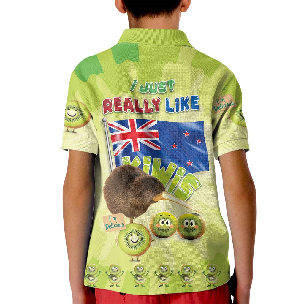 New Zealand Kiwi Kid Polo Shirt I Just Really Like Kiwis