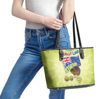 New Zealand Kiwi Leather Tote Bag I Just Really Like Kiwis