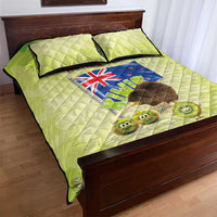 New Zealand Kiwi Quilt Bed Set I Just Really Like Kiwis