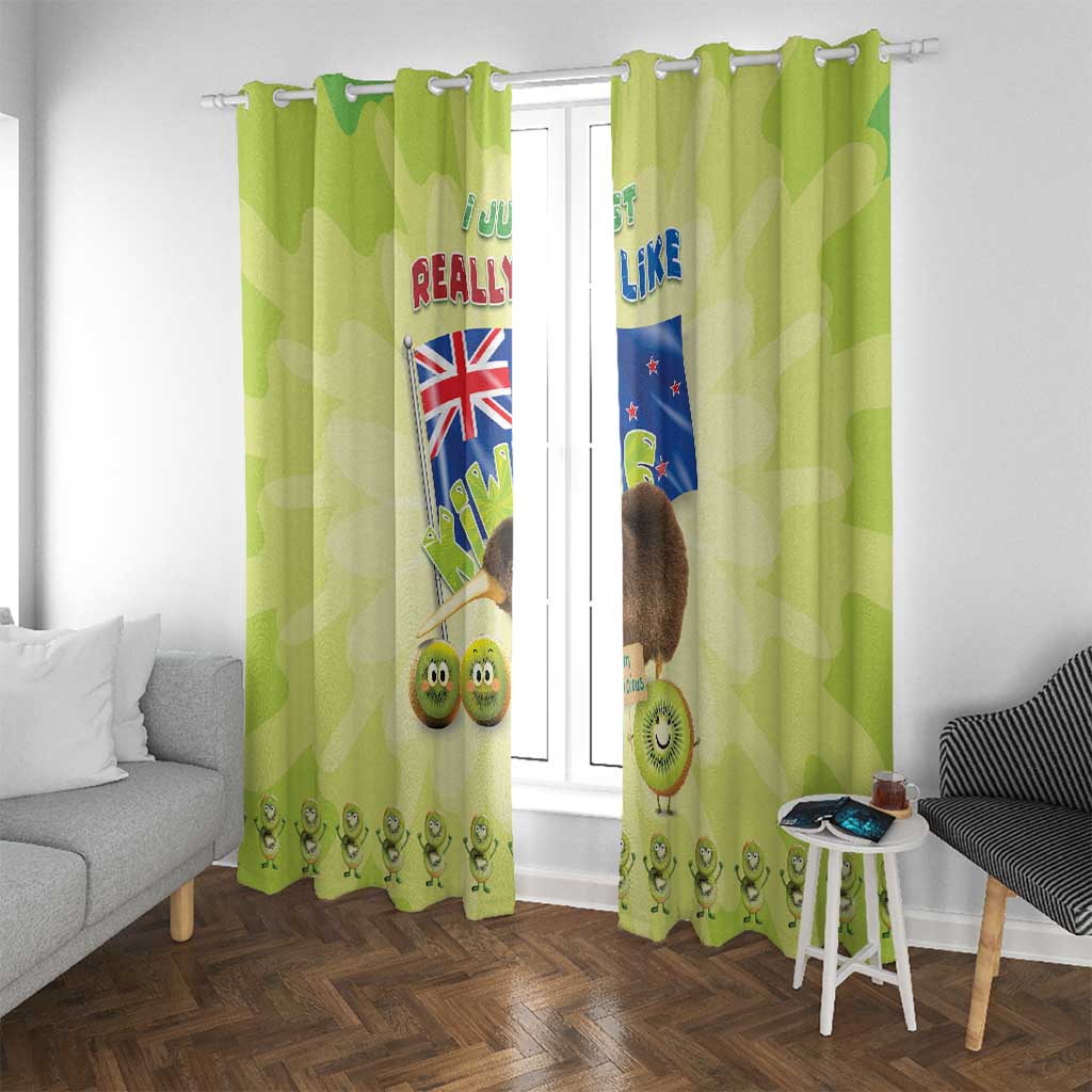 New Zealand Kiwi Window Curtain I Just Really Like Kiwis