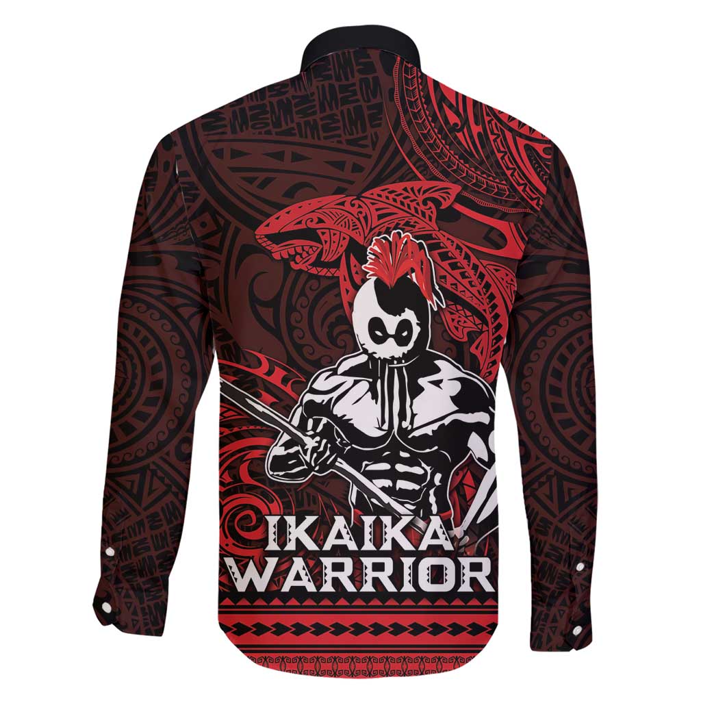 Hawaii Ikaika Warrior Family Matching Short Sleeve Bodycon Dress and Hawaiian Shirt Hawaiian Tribal Tattoo