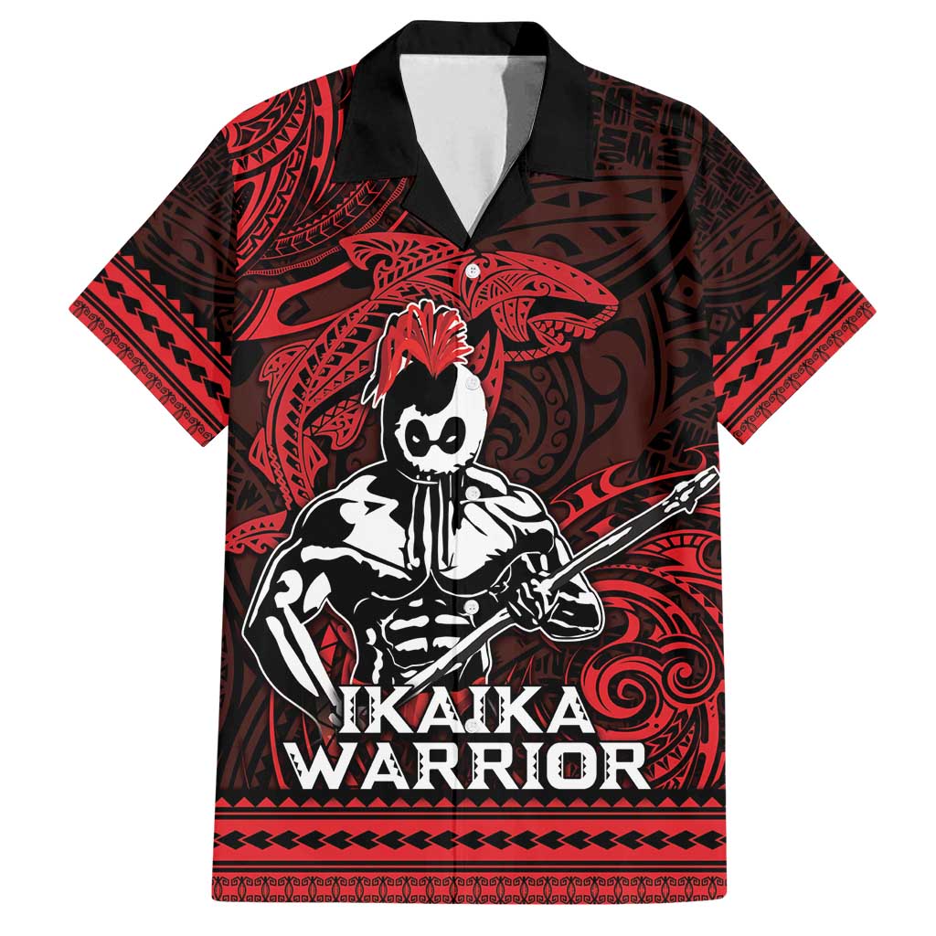 Hawaii Ikaika Warrior Family Matching Summer Maxi Dress and Hawaiian Shirt Hawaiian Tribal Tattoo