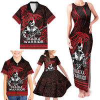Hawaii Ikaika Warrior Family Matching Tank Maxi Dress and Hawaiian Shirt Hawaiian Tribal Tattoo