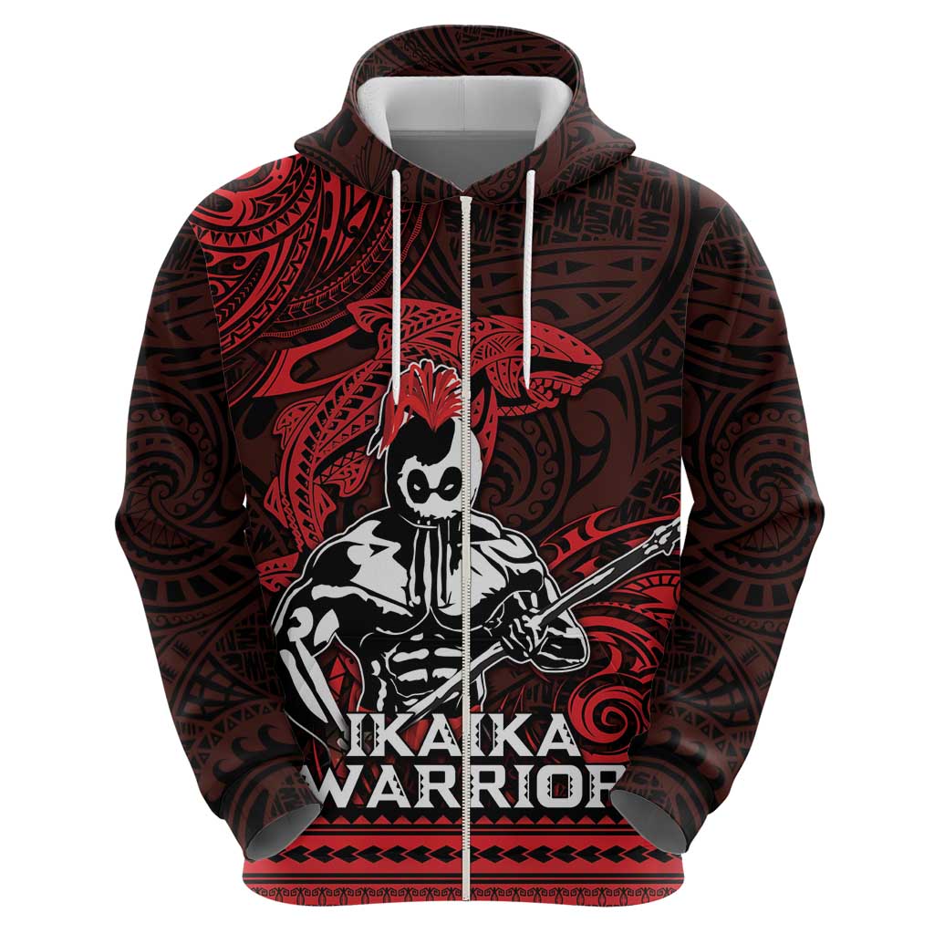Hawaii Ikaika Warrior Hoodie Hawaiian Tribal Tattoo