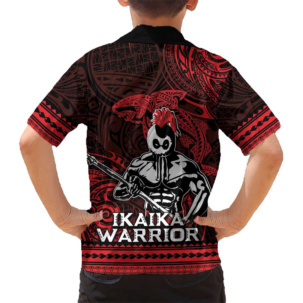 Hawaii Ikaika Warrior Kid Hawaiian Shirt Hawaiian Tribal Tattoo DT04 - Polynesian Pride