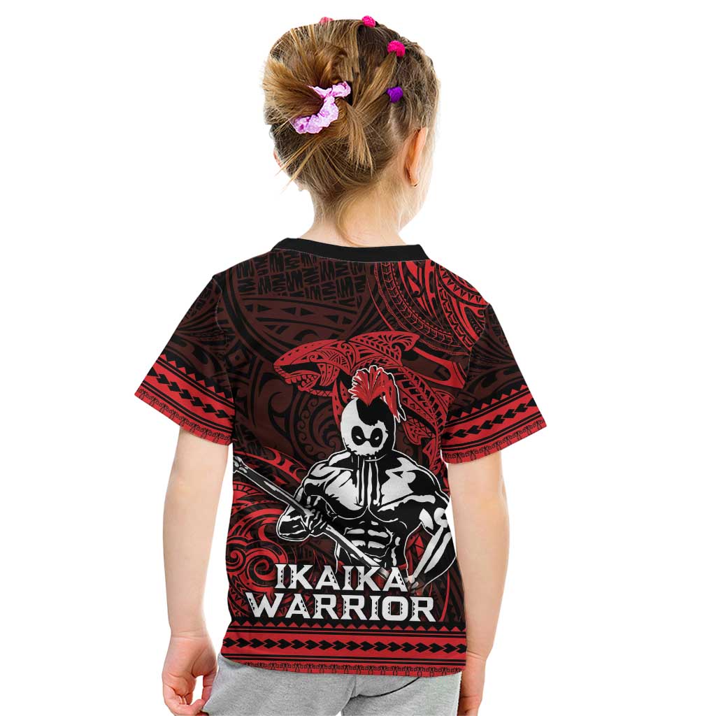 Hawaii Ikaika Warrior Kid T Shirt Hawaiian Tribal Tattoo DT04 - Polynesian Pride