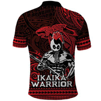 Hawaii Ikaika Warrior Polo Shirt Hawaiian Tribal Tattoo