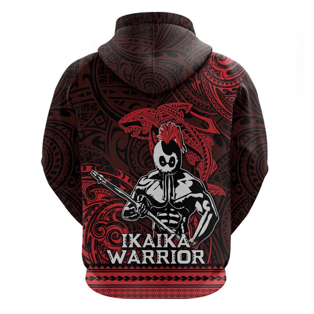 Hawaii Ikaika Warrior Zip Hoodie Hawaiian Tribal Tattoo