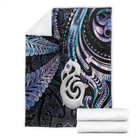 New Zealand Aotearoa Blanket Maori Hei Manaia Purple Paua Shell