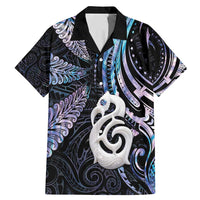 New Zealand Aotearoa Family Matching Mermaid Dress and Hawaiian Shirt Maori Hei Manaia Purple Paua Shell