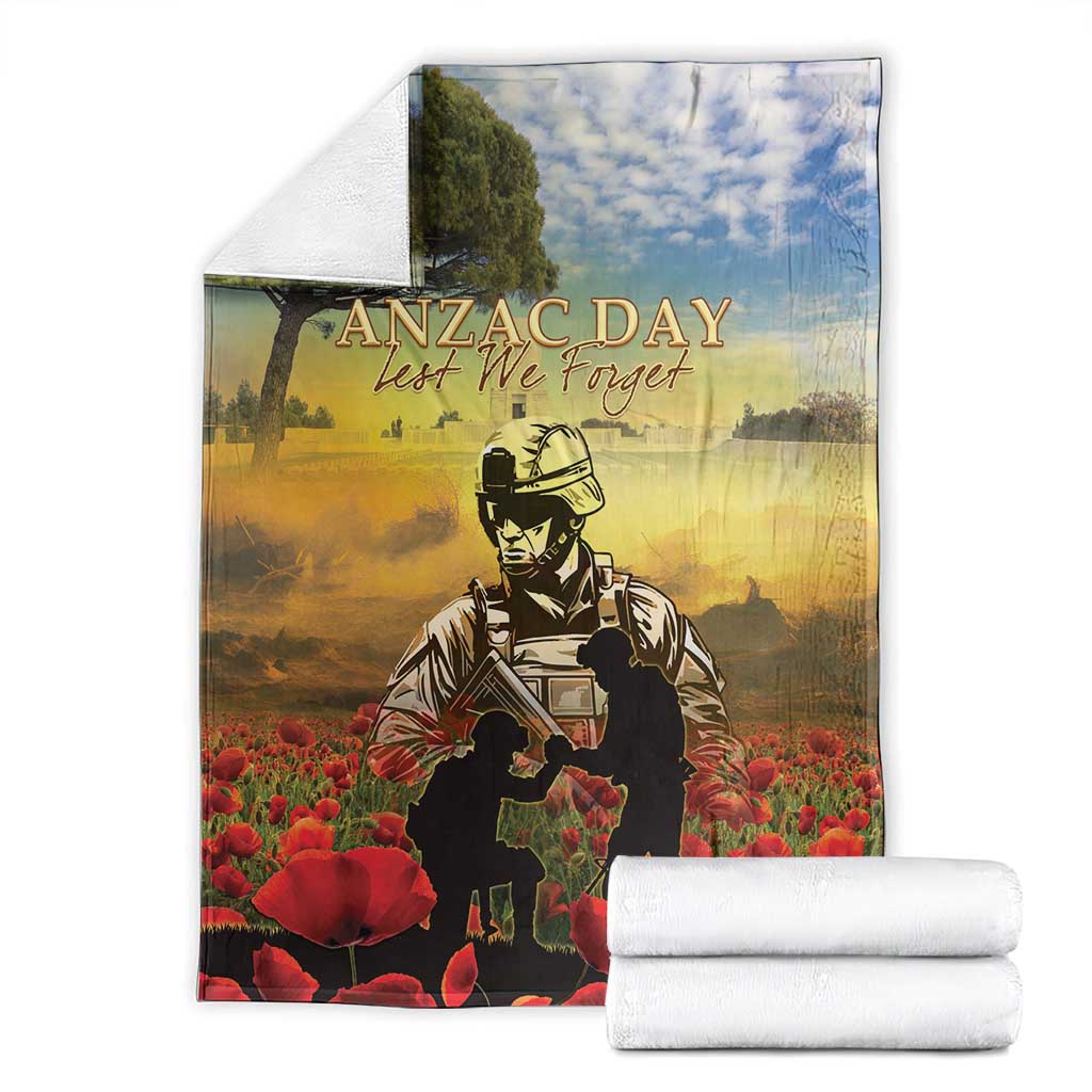 New Zealand ANZAC Day Blanket The Ode Remembrance And Poppy