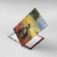 New Zealand ANZAC Day Canvas Wall Art The Ode Remembrance And Poppy