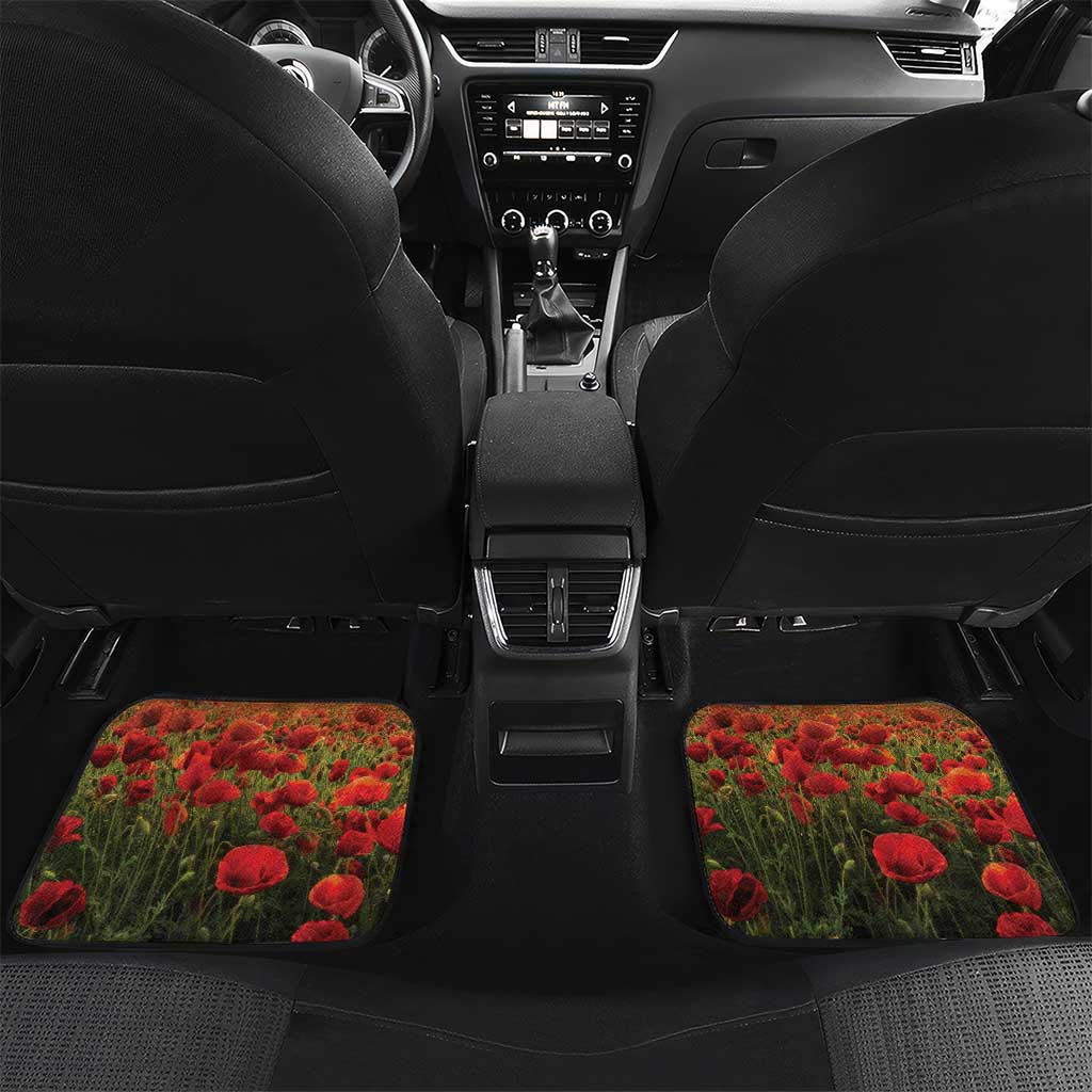 New Zealand ANZAC Day Car Mats The Ode Remembrance And Poppy