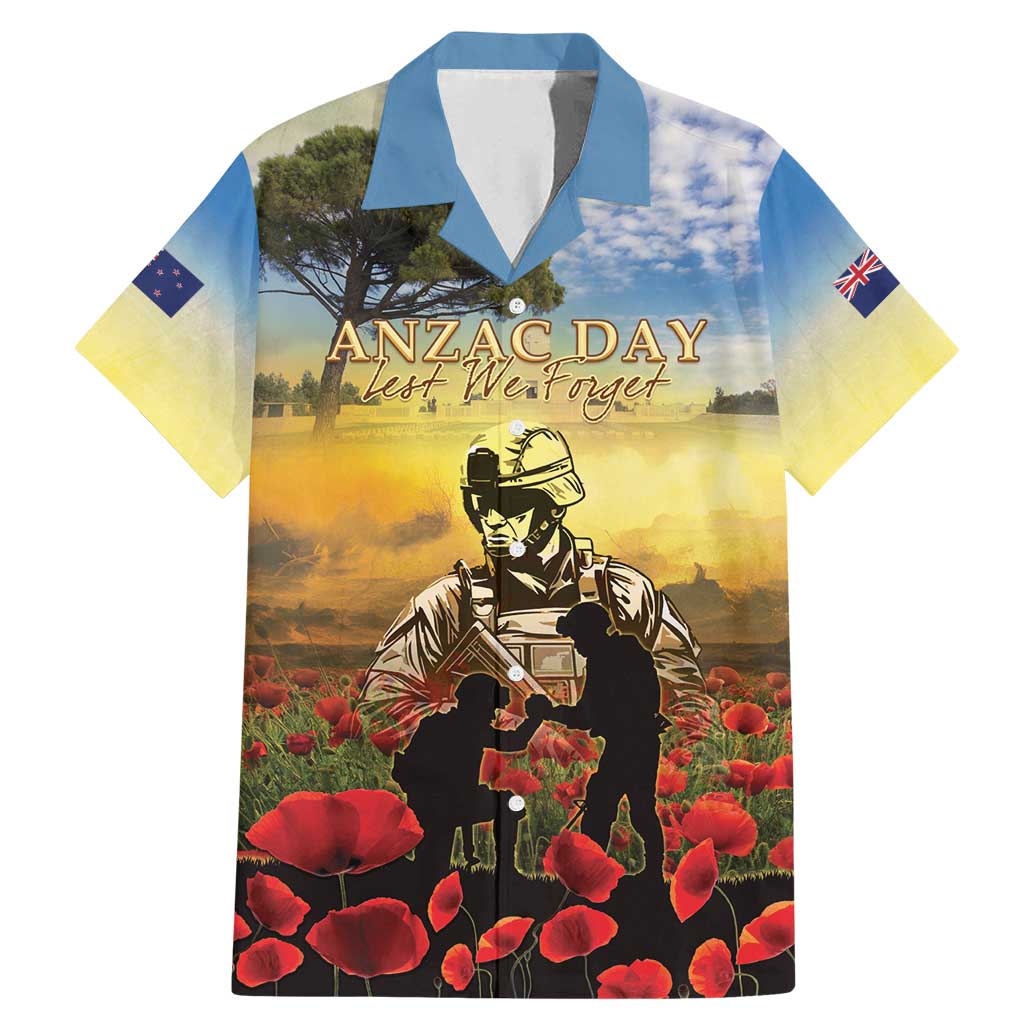 New Zealand ANZAC Day Family Matching Mermaid Dress and Hawaiian Shirt The Ode Remembrance And Poppy