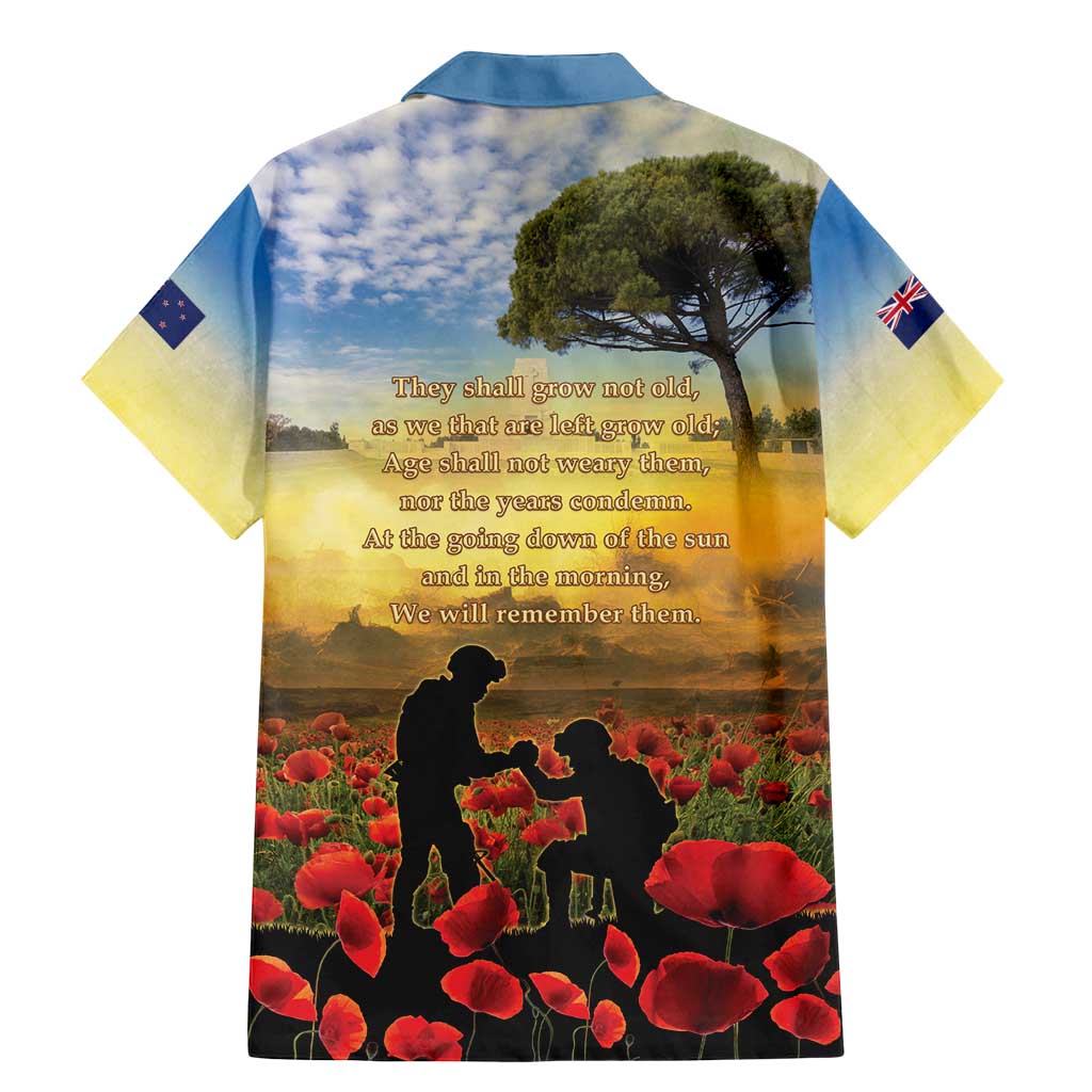 New Zealand ANZAC Day Family Matching Mermaid Dress and Hawaiian Shirt The Ode Remembrance And Poppy