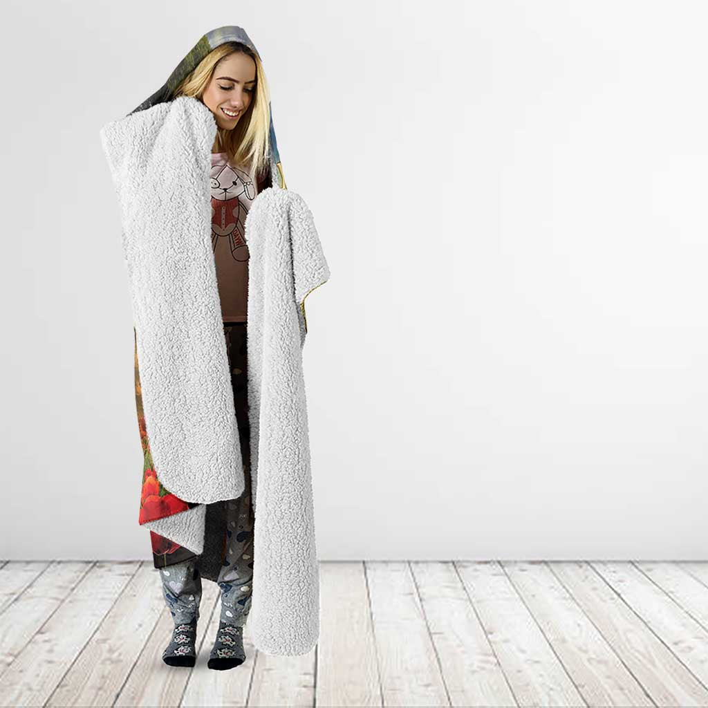New Zealand ANZAC Day Hooded Blanket The Ode Remembrance And Poppy DT04 - Polynesian Pride