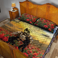 New Zealand ANZAC Day Quilt Bed Set The Ode Remembrance And Poppy